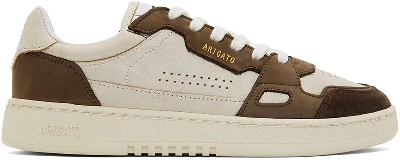 Axel Arigato SSENSE Exclusive Beige & Brown Dice Lo Sneaker (F0002023)