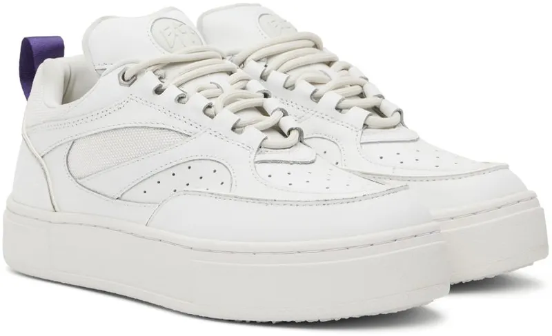 Eytys White Leather Sidney Sneakers (SIWH)