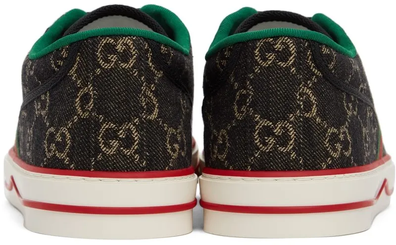 Gucci Black ‘Gucci Tennis 1977’ Sneakers (606111 UN320)