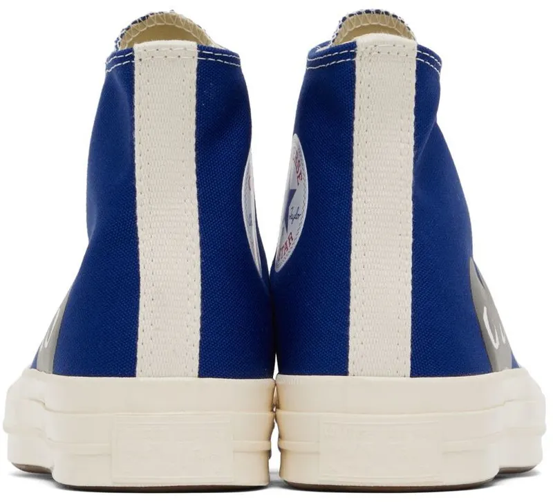 Comme des Garçons Play Gray Converse Edition Half Heart Chuck 70 Sneakers (K122)