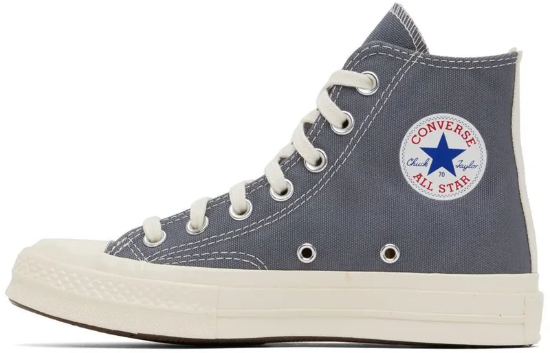Comme des Garçons Play Blue Converse Edition Half Heart Chuck 70 Sneakers (P1K122)