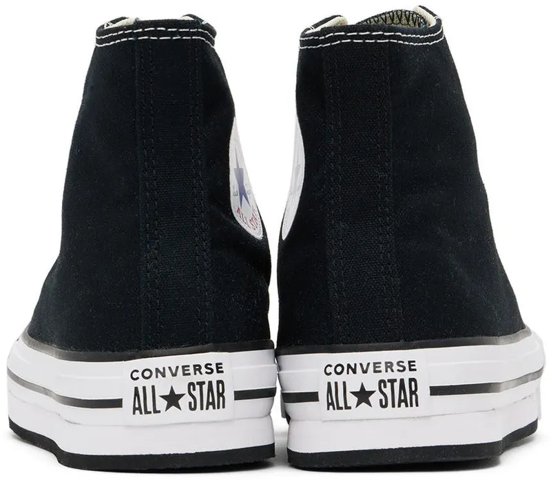 Converse Kids Black Chuck Taylor All Star Lift Sneakers (272855C)