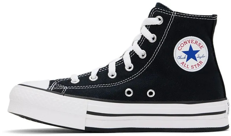 Converse Kids Black Chuck Taylor All Star Lift Sneakers (272855C)