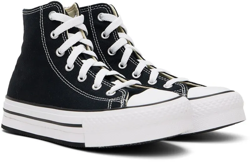 Converse Kids Black Chuck Taylor All Star Lift Sneakers (272855C)