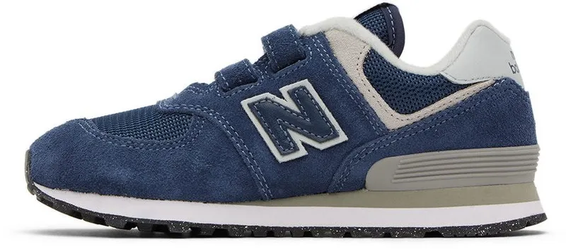 New Balance Kids Navy 574 Core Hook & Loop Little Kids Sneakers (PV574EVN)