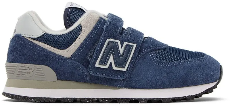 New Balance Kids Navy 574 Core Hook & Loop Little Kids Sneakers (PV574EVN)
