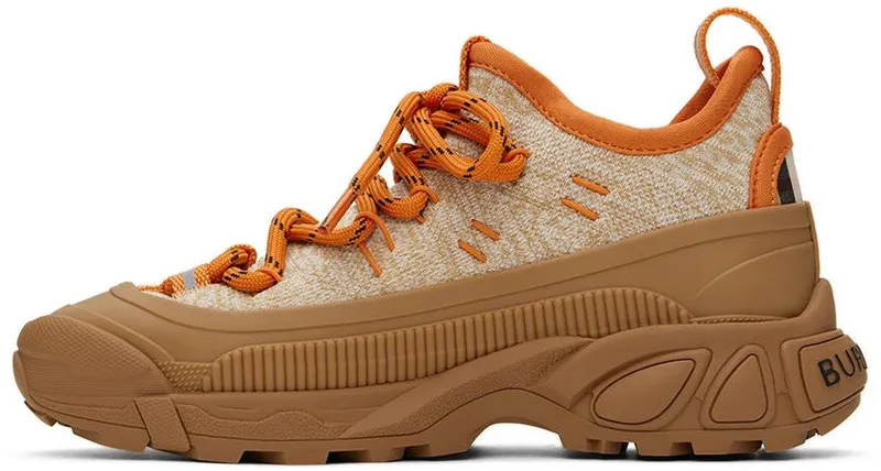 Burberry Kids Orange & Brown Arthur Sneakers (8054758)