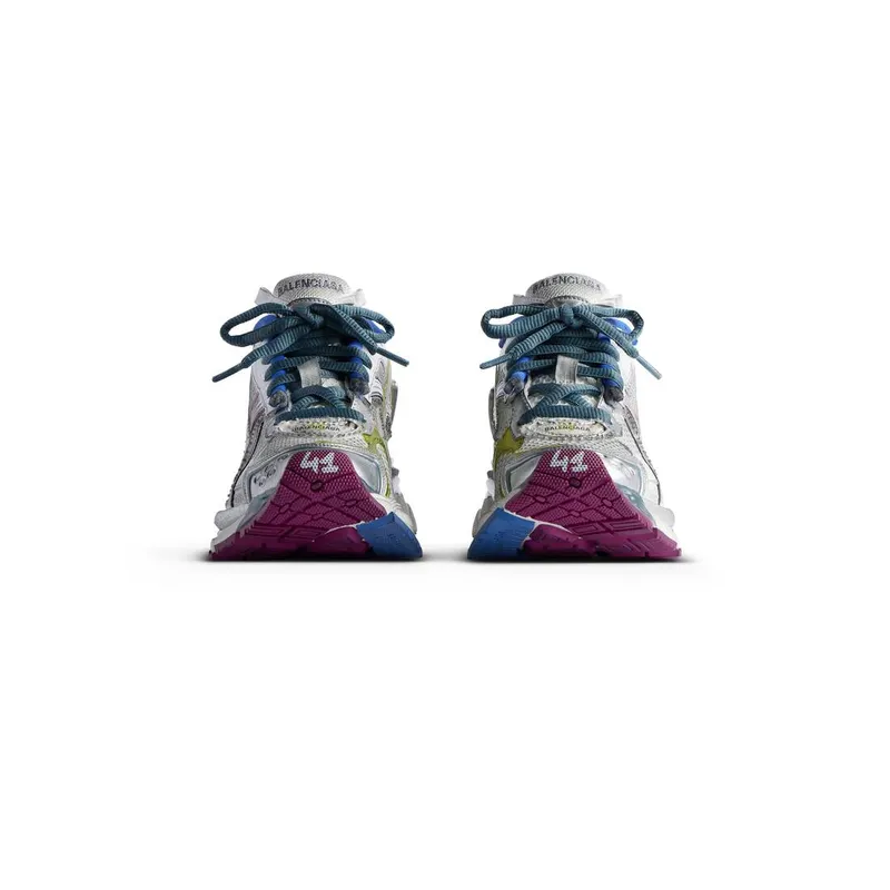 Balenciaga Runner Sneaker White / Blue / Purple / Yellow (772767W3RMU9547)