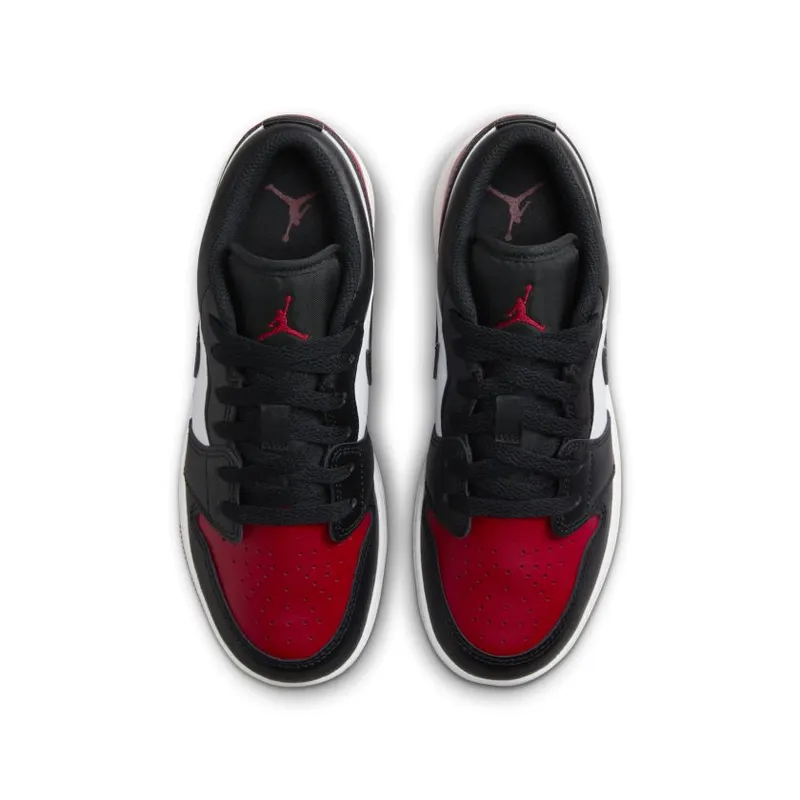 Nike Air Jordan 1 Low Bred Toe 2.0 (GS) (553560-161)