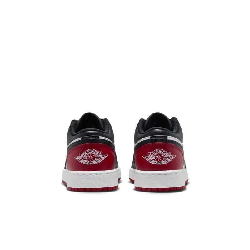 Nike Air Jordan 1 Low Bred Toe 2.0 (GS) (553560-161)