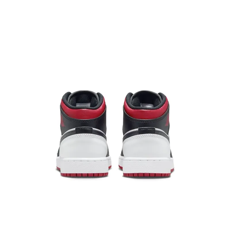 Nike Air Jordan 1 Mid Gym Red White (GS) (DQ8423-106)
