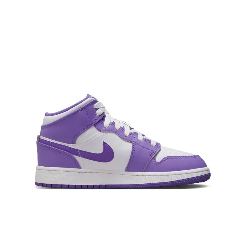 Nike Air Jordan 1 Mid Purple Venom (GS) (DQ8423-511)