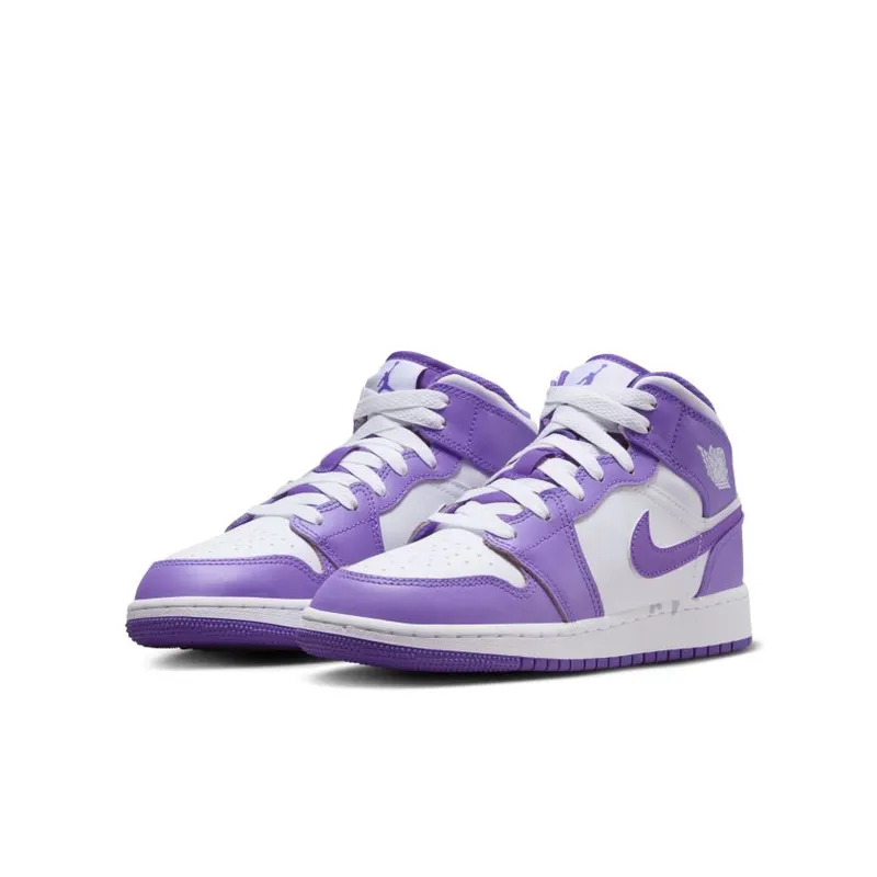 Nike Air Jordan 1 Mid Purple Venom (GS) (DQ8423-511)
