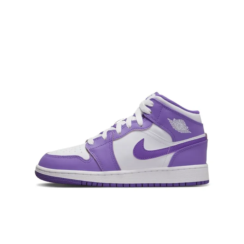 Nike Air Jordan 1 Mid Purple Venom (GS) (DQ8423-511)