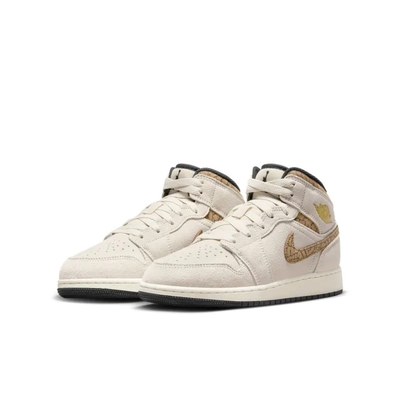 Nike Air Jordan 1 Mid SE Brown Elephant (GS) (DZ5369-102)