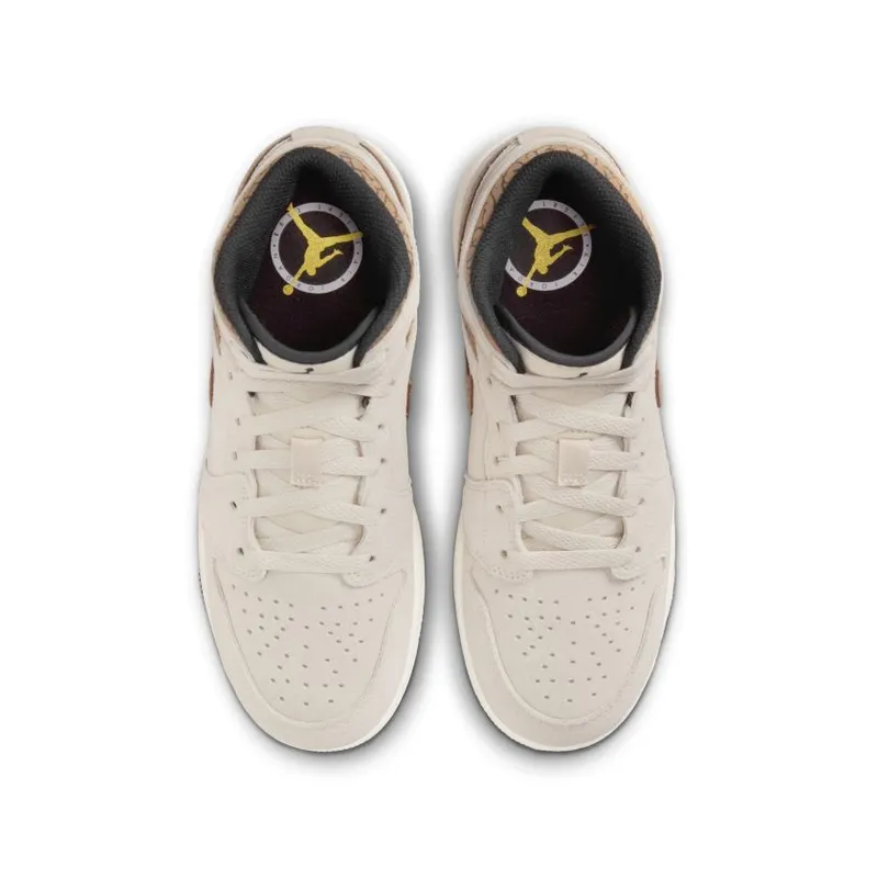 Nike Air Jordan 1 Mid SE Brown Elephant (GS) (DZ5369-102)