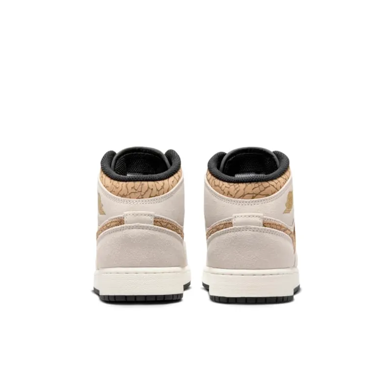 Nike Air Jordan 1 Mid SE Brown Elephant (GS) (DZ5369-102)