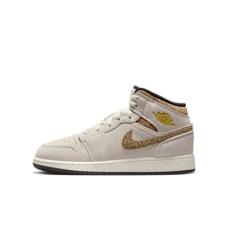 Nike Air Jordan 1 Mid SE Brown Elephant (GS) (DZ5369-102)
