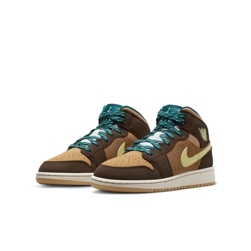 Nike Air Jordan 1 Mid SE Cacao Wow (GS) (DZ6335-200)