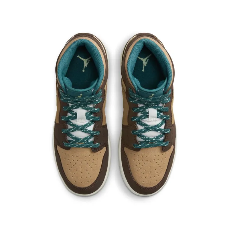Nike Air Jordan 1 Mid SE Cacao Wow (GS) (DZ6335-200)