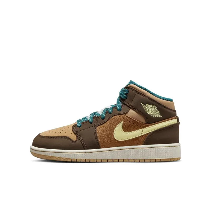 Nike Air Jordan 1 Mid SE Cacao Wow (GS) (DZ6335-200)
