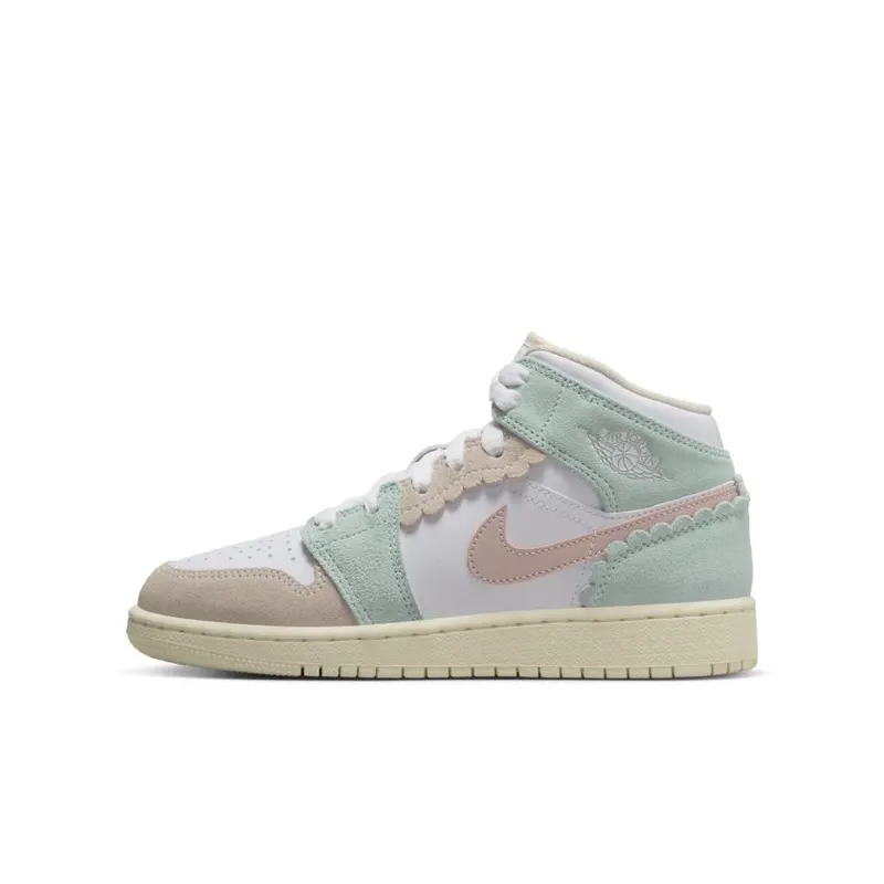 Nike Air Jordan 1 Mid SE Pink Oxford (GS) (DZ5361-100)