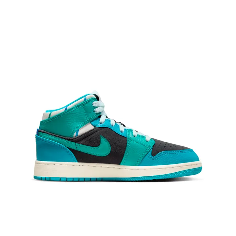 Nike Air Jordan 1 Mid SS Glacier Blue (GS) (FJ9482-004)