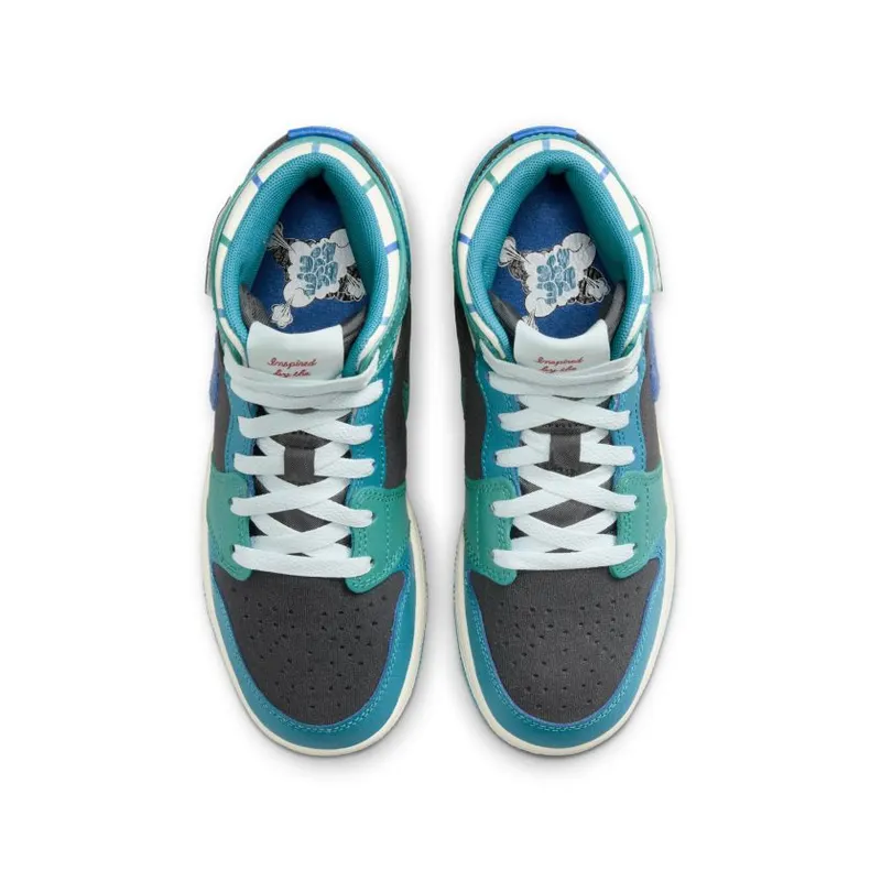 Nike Air Jordan 1 Mid SS Glacier Blue (GS) (FJ9482-004)