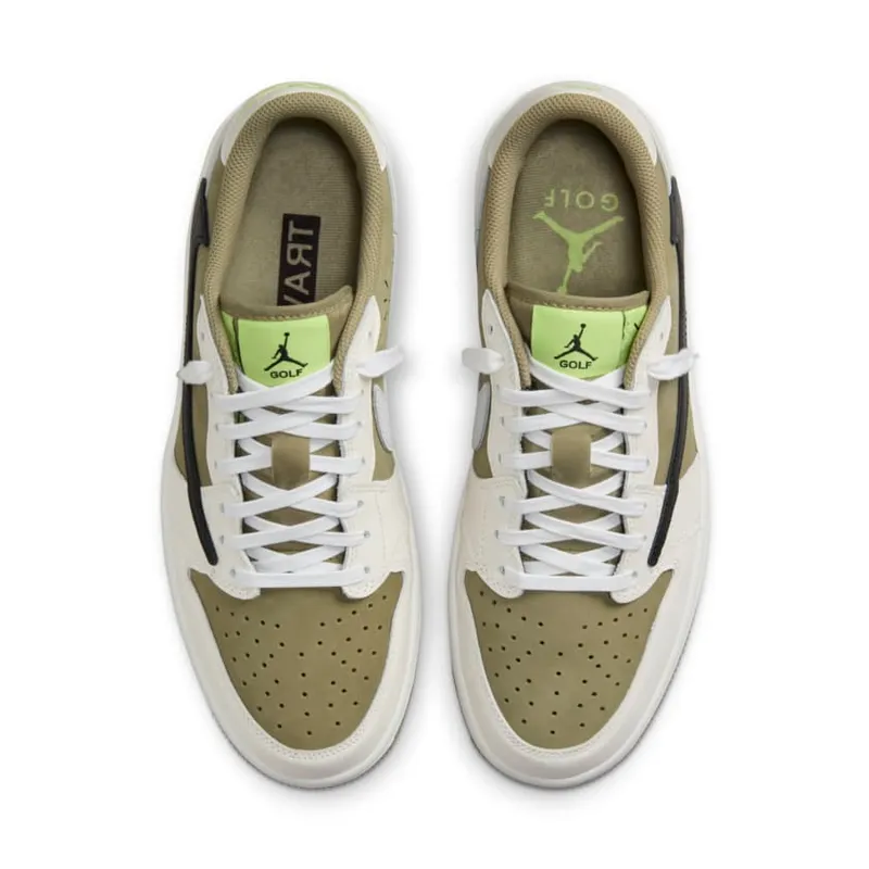 Nike Air Jordan 1 Retro Low Golf x Travis Scott ‘Neutral Olive’ (FZ3124-200)