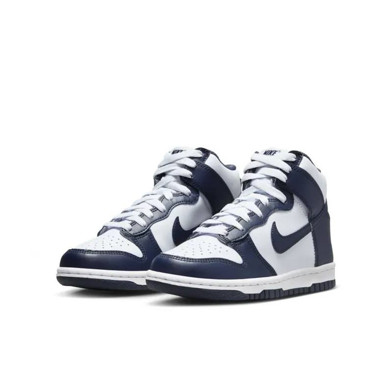 Nike Dunk High Football Grey Midnight Navy (GS) (DB2179-008)