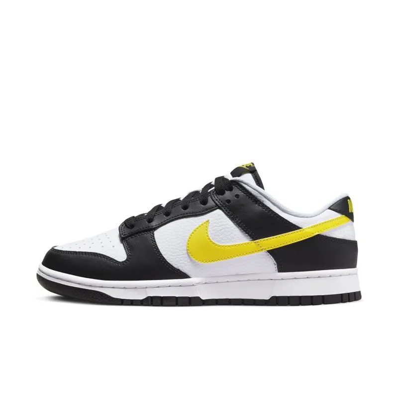 Nike Dunk Low Black White Yellow (FQ2431-001)