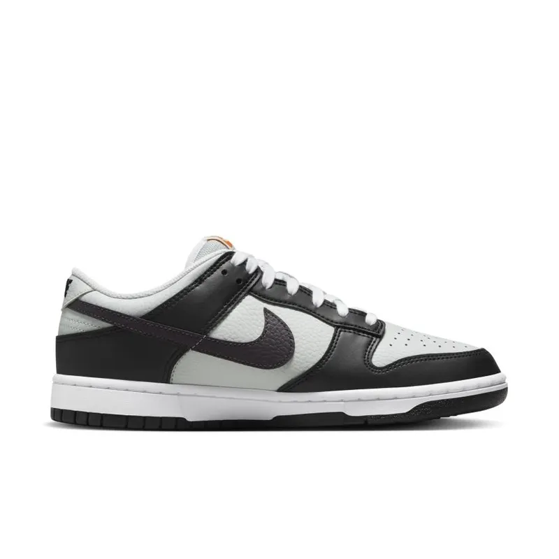 Nike Dunk Low Grey Black Orange Mini Swoosh (FN7808-001)