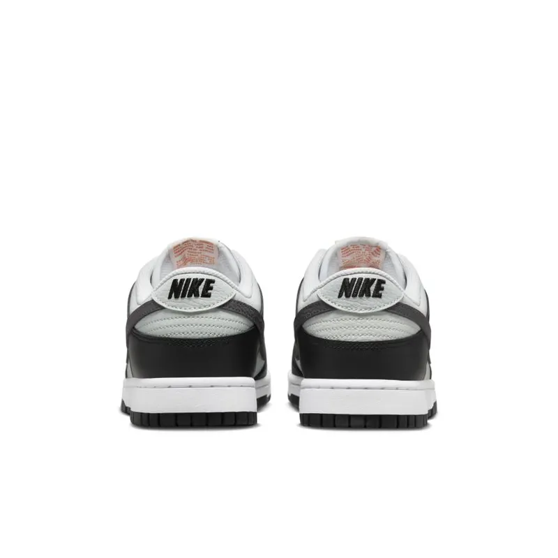 Nike Dunk Low Grey Black Orange Mini Swoosh (FN7808-001)