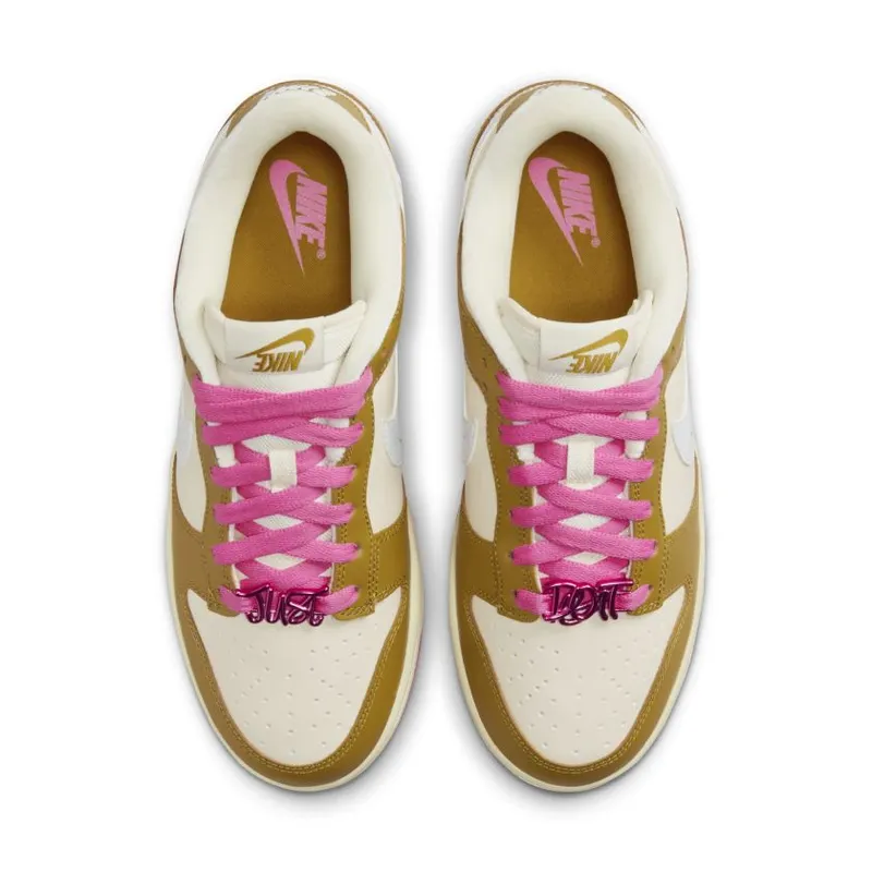 Nike Dunk Low Just Do It Bronzine Pink (W) (FD8683-700)