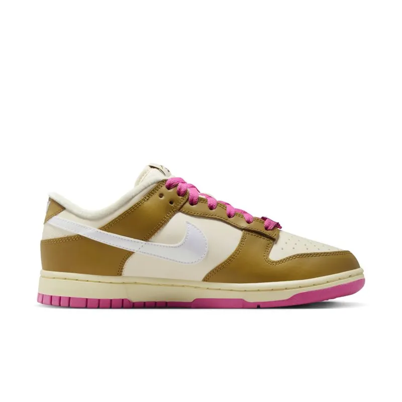 Nike Dunk Low Just Do It Bronzine Pink (W) (FD8683-700)