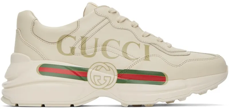 Gucci Off-White Rhyton Sneakers (500877 DRW00)
