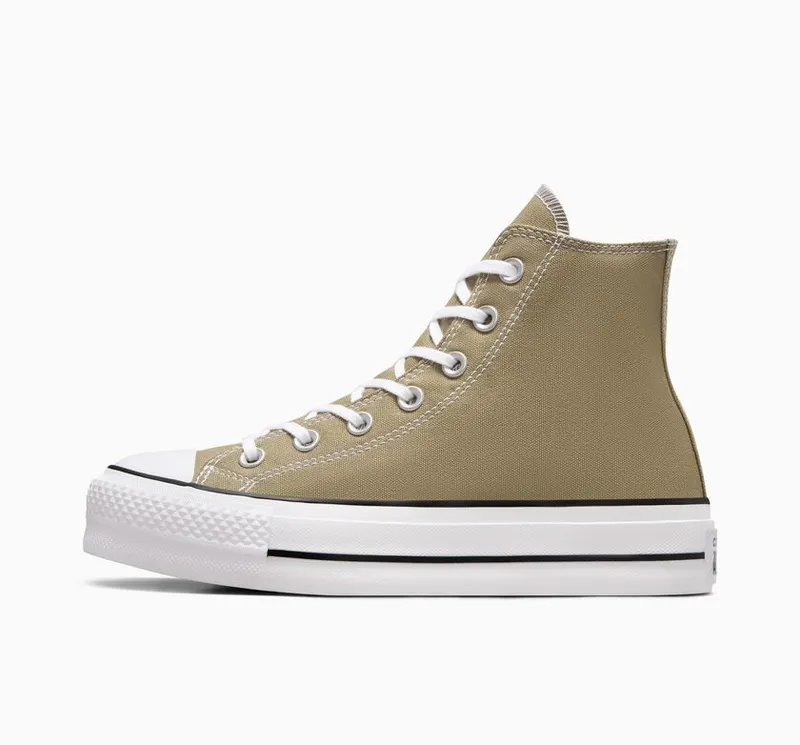 Converse Chuck Taylor All Star Platform Mossy Sloth/wit/zwart (A07571C)