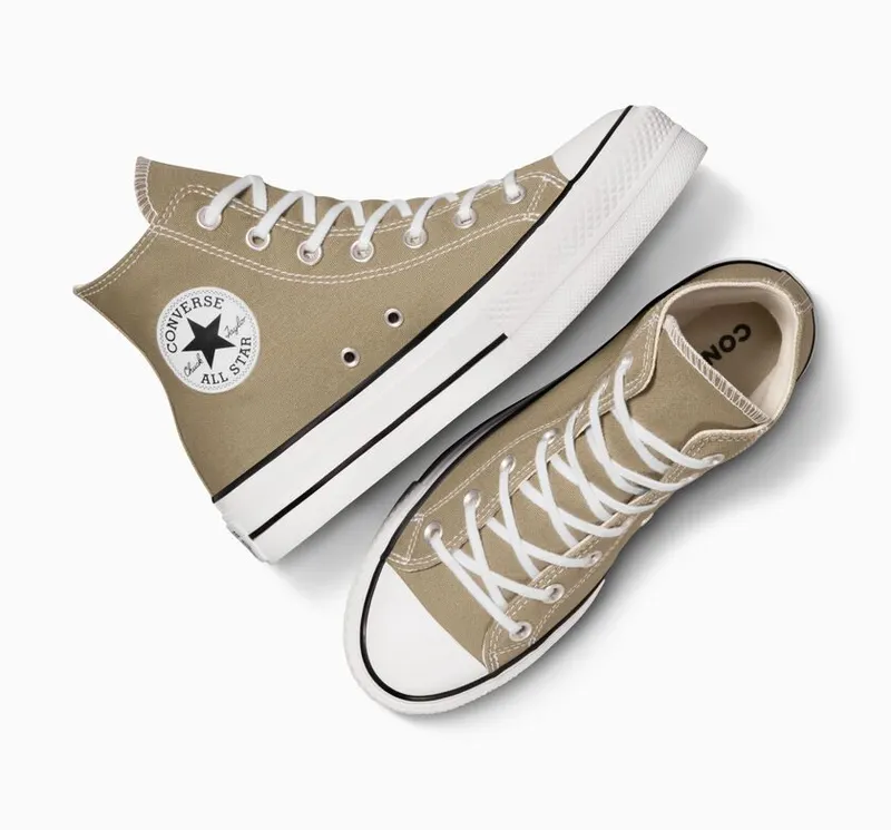 Converse Chuck Taylor All Star Platform Mossy Sloth/wit/zwart (A07571C)