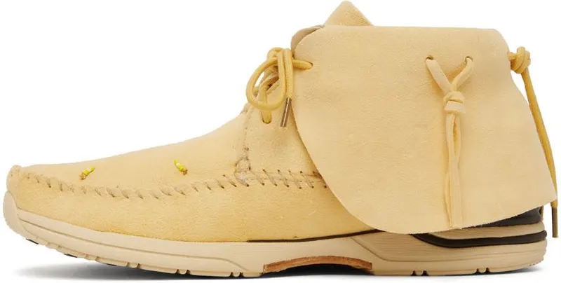 Visvim Beige Lhamo Folk Sneakers (0122102002003)