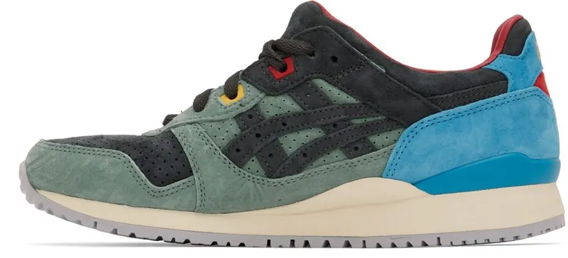 Asics Black & Green Gel-Lyte III OG Sneakers (1201A755.021)