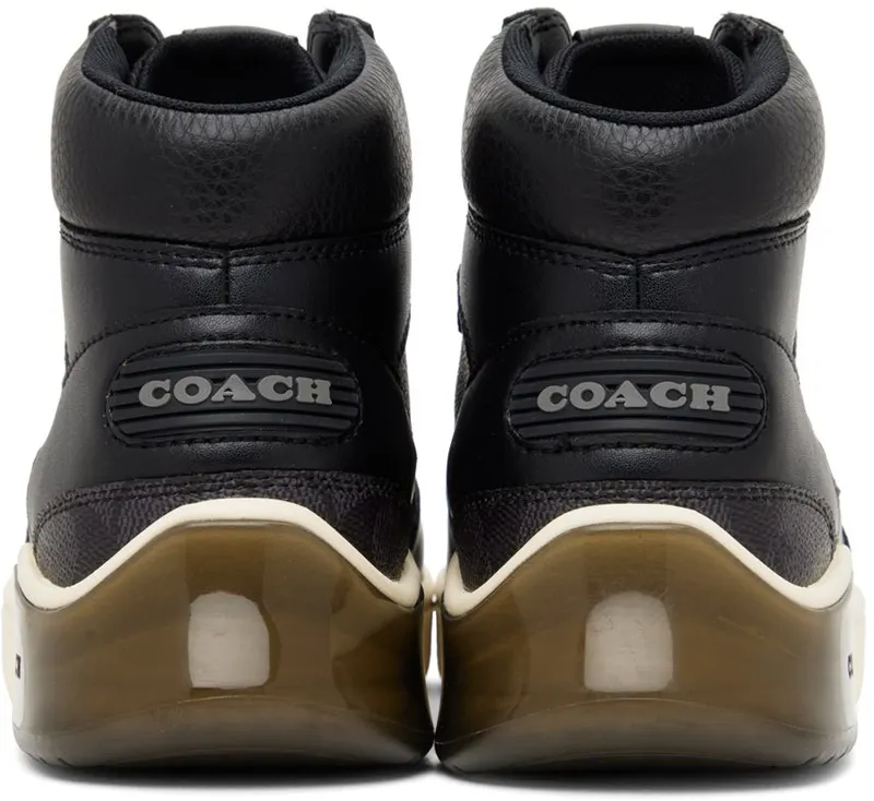 Coach 1941 Black Citysole High Sneakers (C3158 CBK)