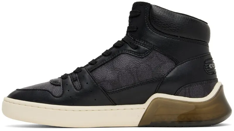 Coach 1941 Black Citysole High Sneakers (C3158 CBK)