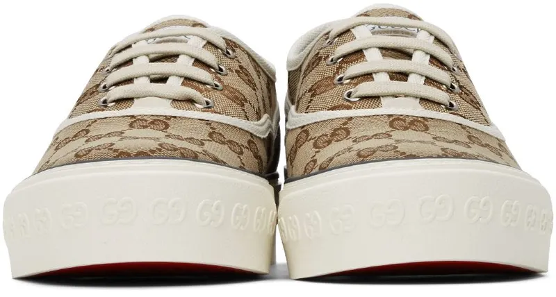 Gucci Brown GG Tennis Sneakers (659950 2HKE0)