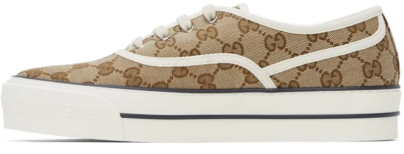 Gucci Brown GG Tennis Sneakers (659950 2HKE0)