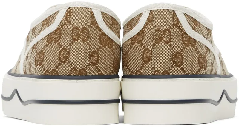 Gucci Brown GG Tennis Sneakers (659950 2HKE0)
