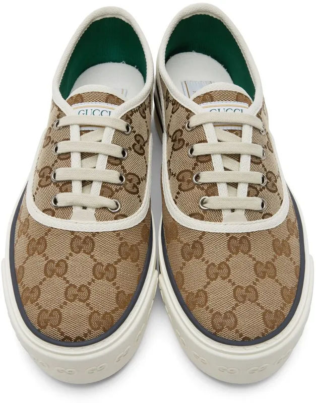 Gucci Brown GG Tennis Sneakers (659950 2HKE0)