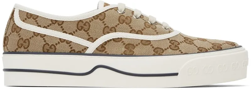 Gucci Brown GG Tennis Sneakers (659950 2HKE0)
