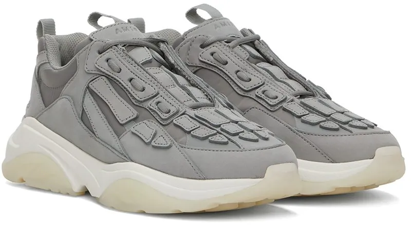 AMIRI Gray Bone Runner Low-Top Sneakers (PF22MFS009-030)