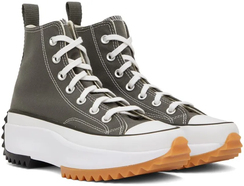 Converse Run Star Hike Platform Seizoenskleur Iron Grey/zwart/wit