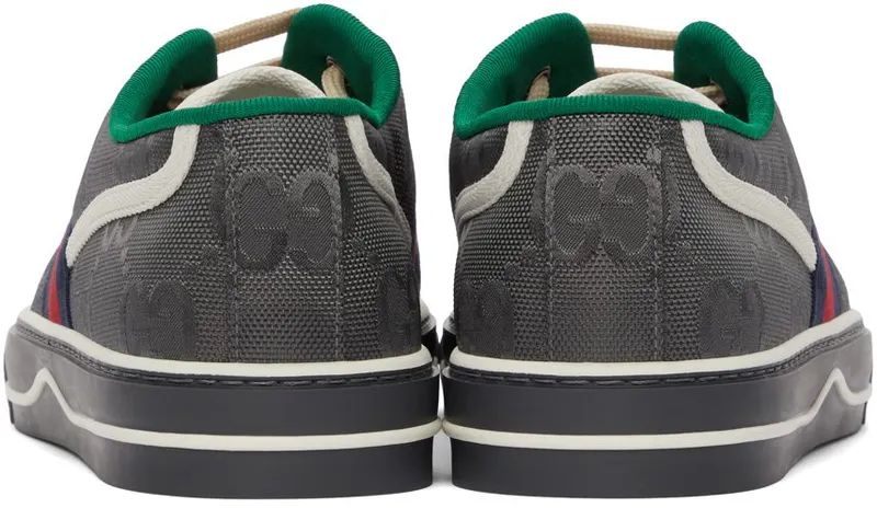 Gucci Grey Off The Grid ‘Gucci Tennis 1977’ Sneakers (628709 H9H70)